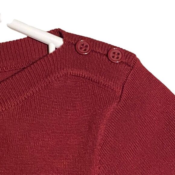 NWOT Burgundy ModCloth Wide Neck Sweater - Picture 2 of 7